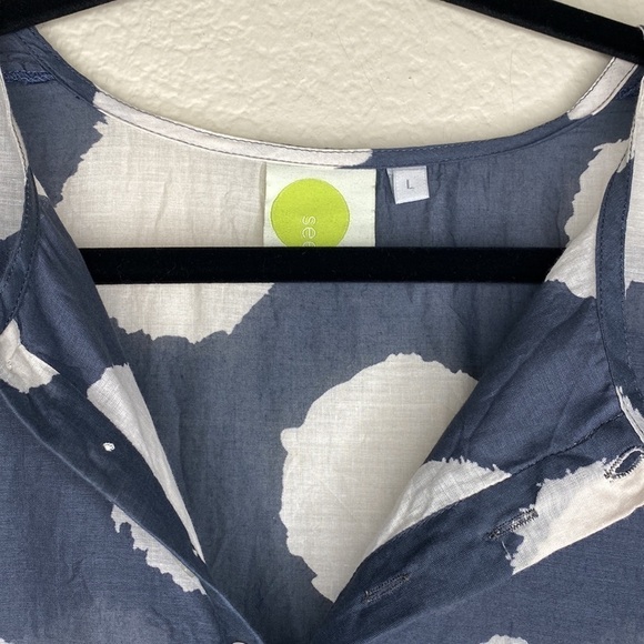 See Design Tunic grey white circles large sheer - Picture 2 of 6